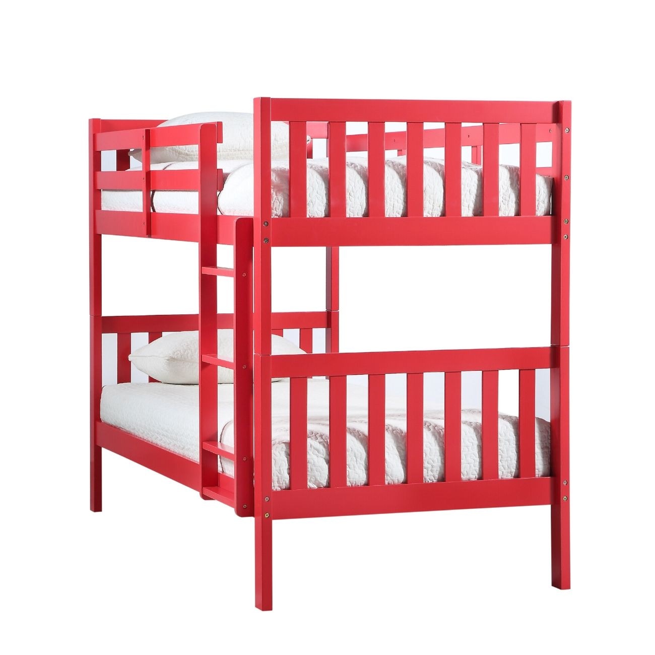 Homelegance SH540 Red Twin Over Twin Bunk Bed SH540RED